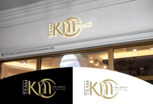 TEAM KMC Hair Makeup Styling | Logo Design by Juli creation