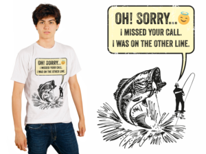 Fishing T-Shirt Design  | T-Shirt-Design von Al Pech