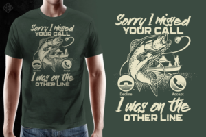 Fishing T-Shirt Design  | T-Shirt-Design von gekgrfx