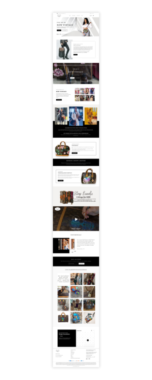 Landing Page Design by Adeel Rahman for New Vintage Handbags | Design: #25968703