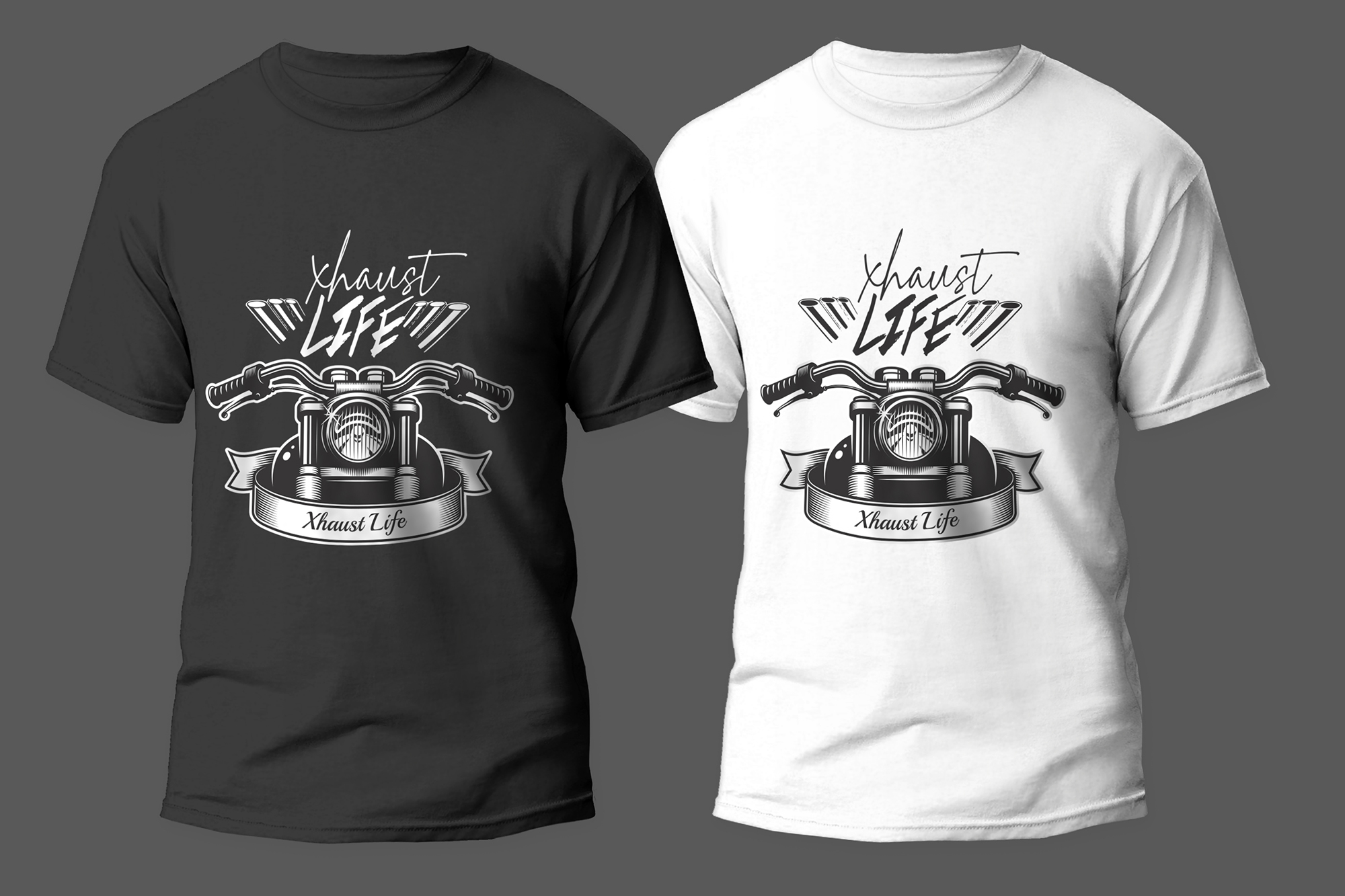 T-shirt Design by Riyad for Xhaust Life  | Design #25955694