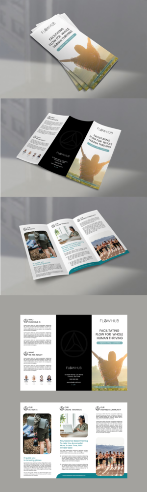 Trifold Pamphlet/leaflet design for Flow Hub Retreats, Trainings and Community | Diseño de Flyer por Deepak_9_Malhotra