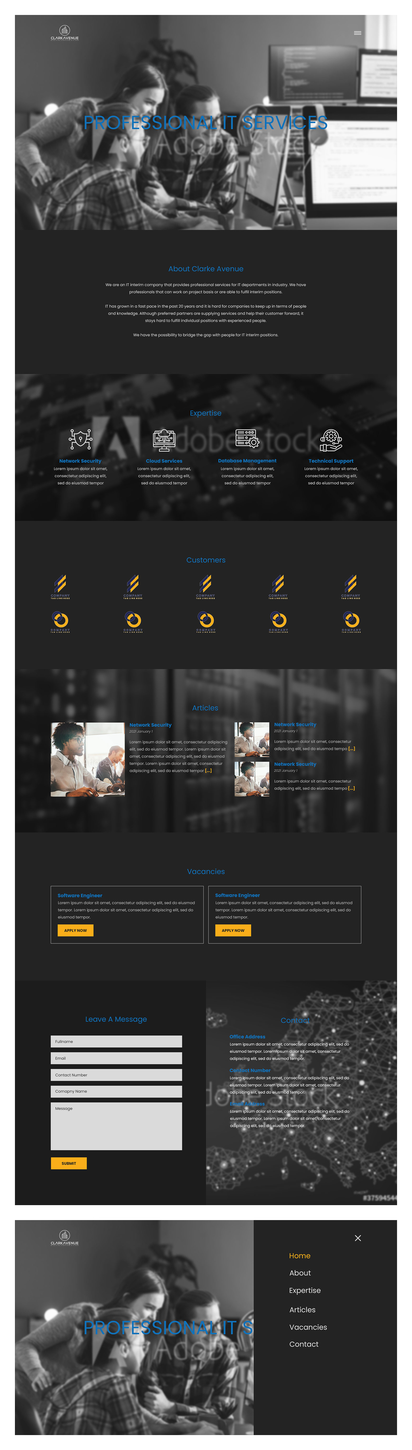 Web Design by Gjlfajardo for Clark Avenue | Design #26042193