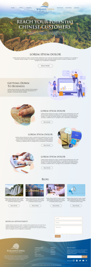 "Iceland China Trade Winds": unique  end to end Chinese marketing and ecommerce solutions* | WordPress-Design von chipchip15