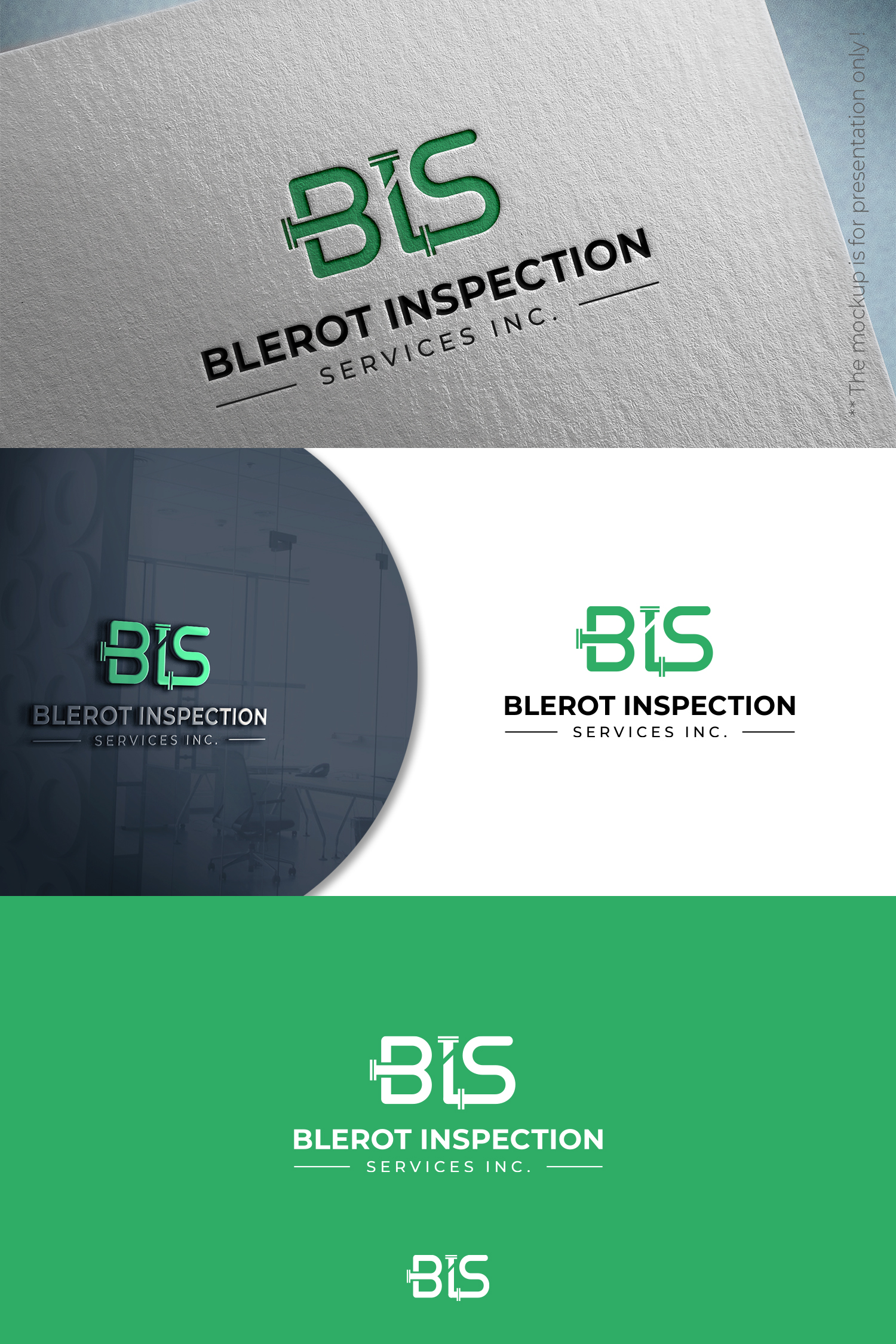 Logo Design by designbysy for Blerot Inspection Services Inc. | Design #25971598