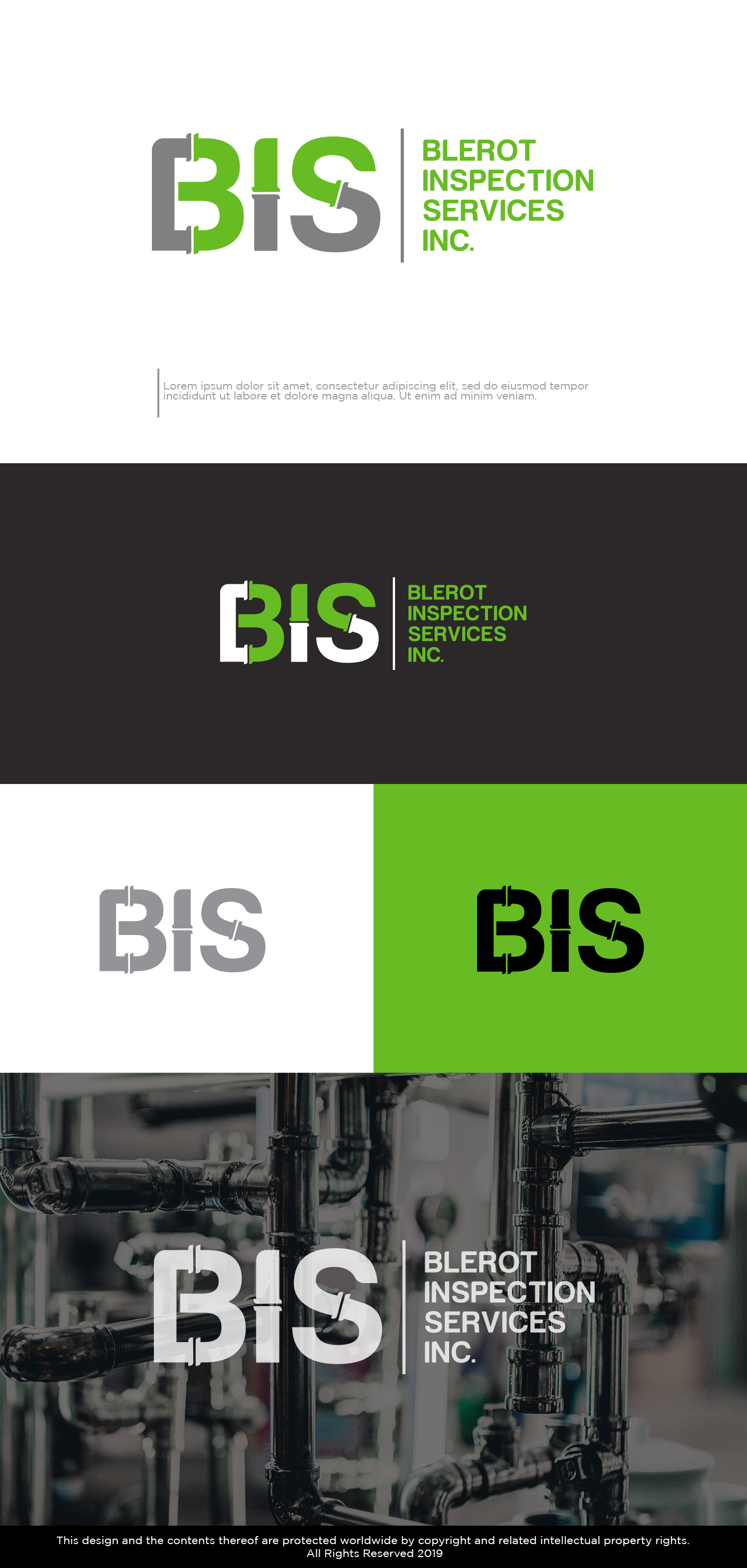 Logo Design by Kim Ji for Blerot Inspection Services Inc. | Design #25960493
