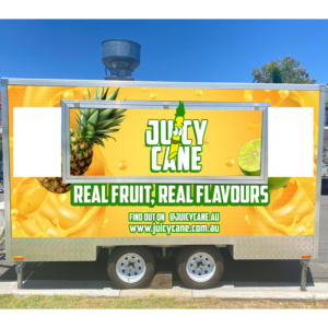 FOOD TRAILER Design Wrap for a Juice Shop (fun/joyful elements) | Diseño de Rotulación de Vehículo por DesignNXT