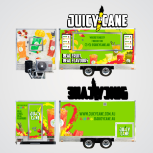 FOOD TRAILER Design Wrap for a Juice Shop (fun/joyful elements) | Diseño de Rotulación de Vehículo por Radsky17