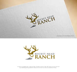 Bucket Head Ranch  or BH Ranch | Diseño de Logo por Mono.co