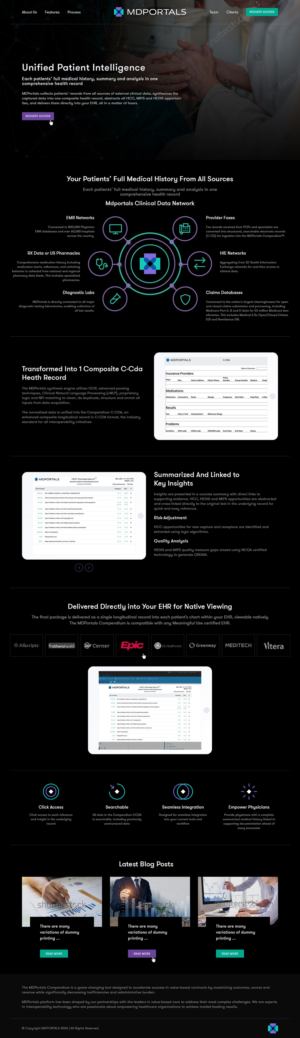   Homepage Redesign for Healthcare Tech Company | Web Design by Ved Web Services