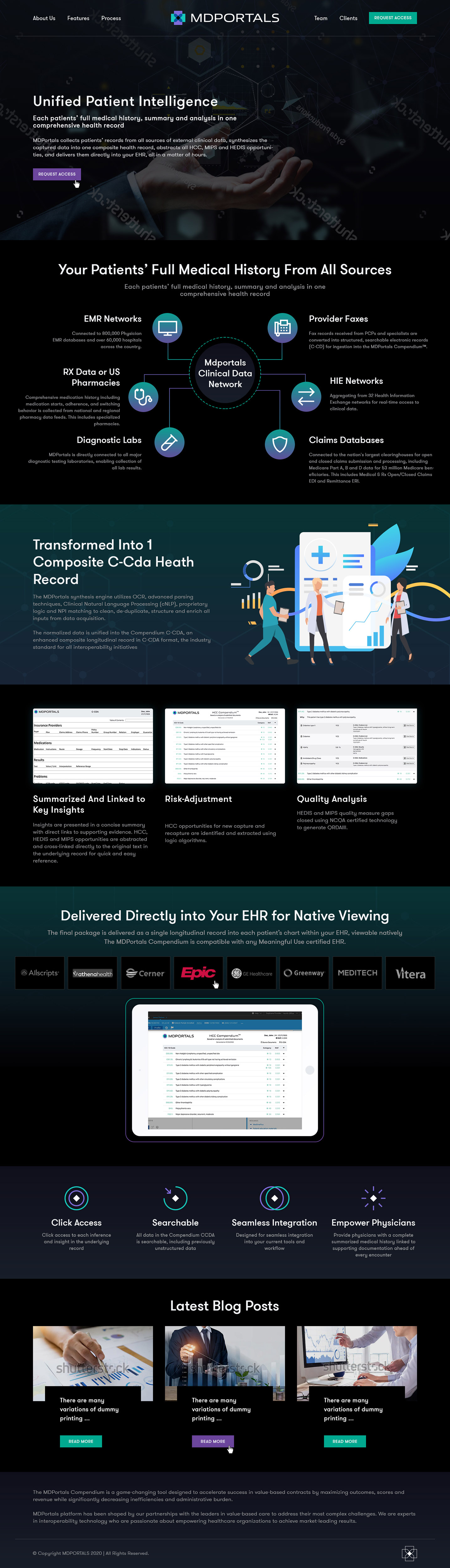 Web Design by Ved Web Services for MDPortals | Design #26030214
