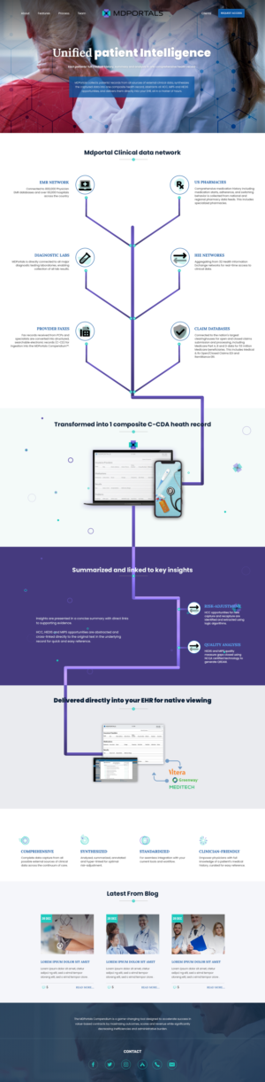 Diseño Web por Faizan Qadir para MDPortals | Diseño #26005638