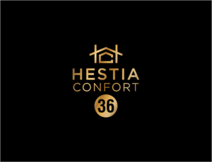 Hestia Confort + 36 (chiffre 36 qui donne la durée de notre action promo) | Logo Design by BNdesigner