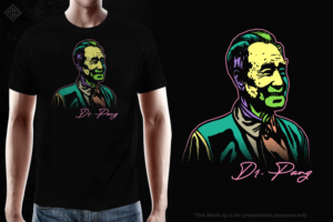 T Shirt with the Face of a Qigong Master* | Diseño de Camiseta por gekgrfx