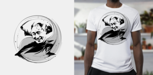 T Shirt with the Face of a Qigong Master* | Diseño de Camiseta por ally designs