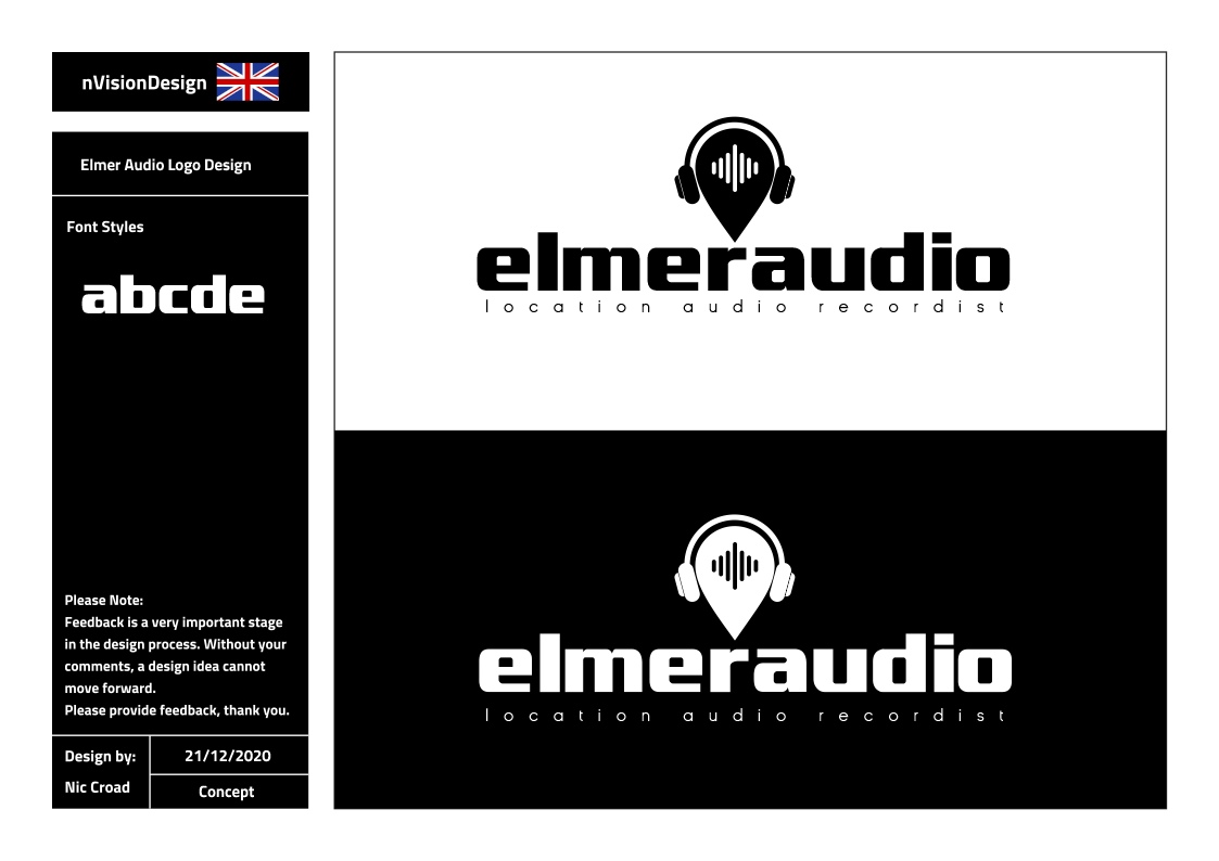 Logo Design by nvisiondesign.co.uk for Elmer Audio | Design #25967615