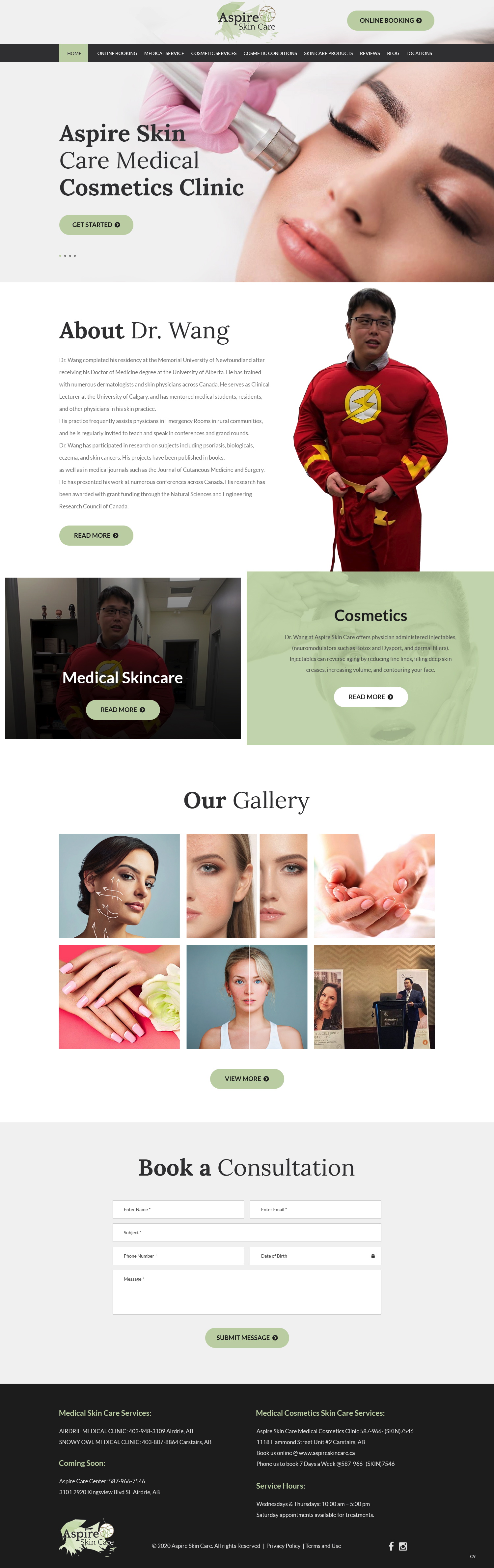 Web-Design von pb für Aspire Skincare Clinic | Design #25974907
