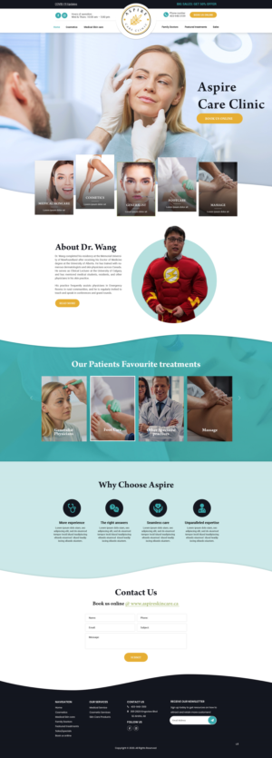 Web Design by pb for Aspire Skincare Clinic | Design: #26006007