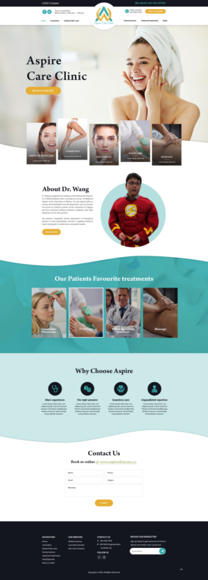 Web Design by pb for Aspire Skincare Clinic | Design: #26010662