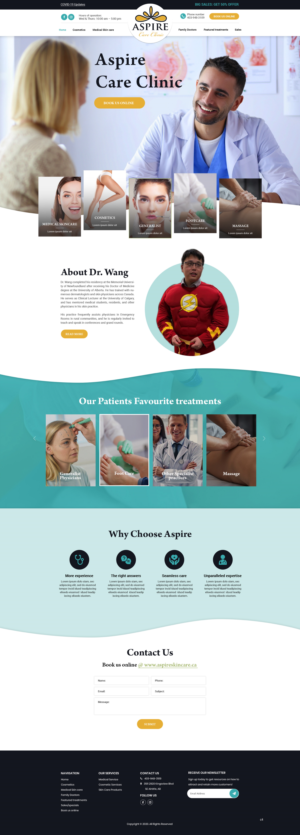 Web Design by pb for Aspire Skincare Clinic | Design: #26032261