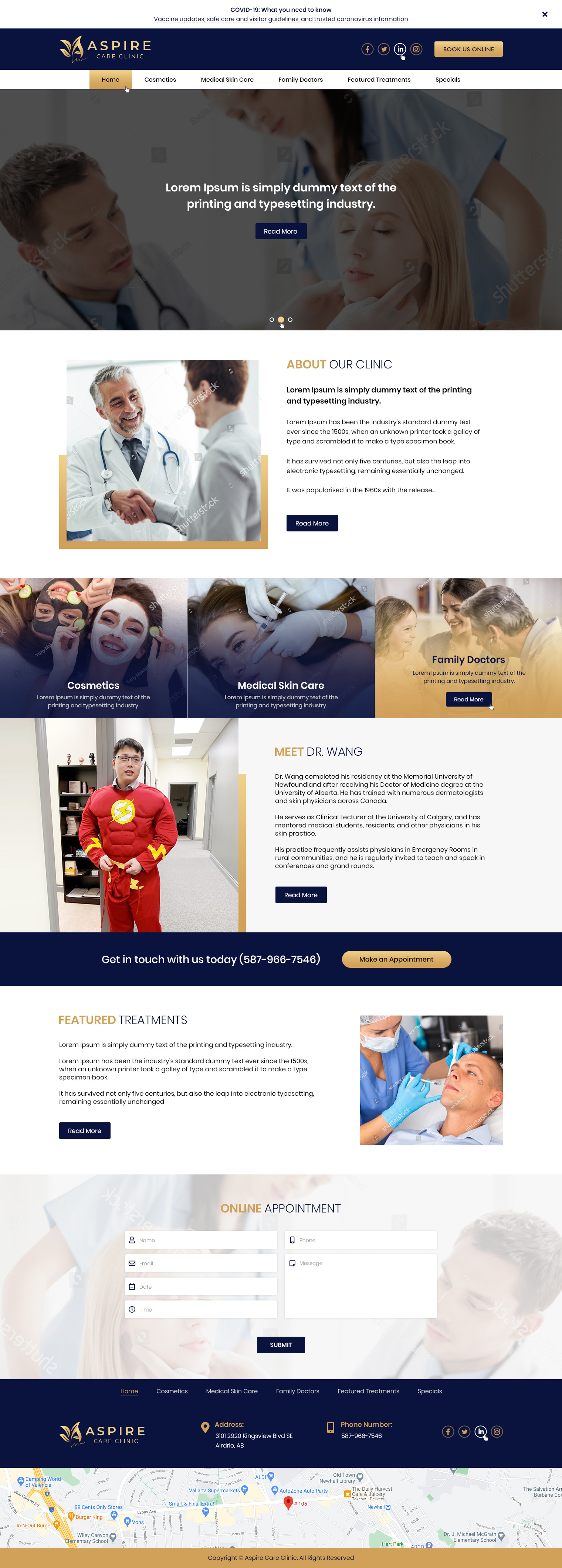 Web Design by Ved Web Services for Aspire Skincare Clinic | Design #26003493