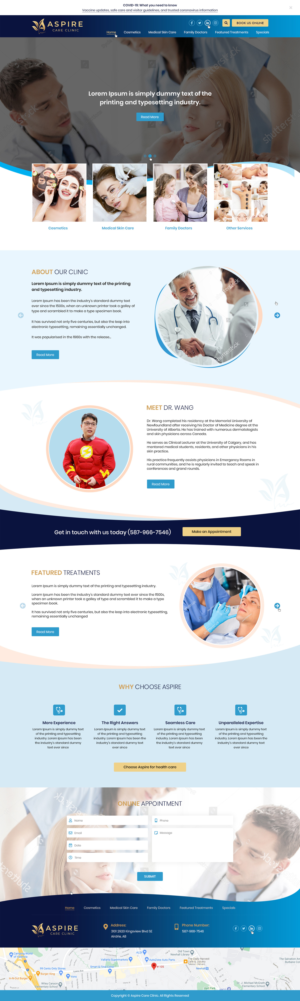Web Design by Ved Web Services for Aspire Skincare Clinic | Design: #26028465