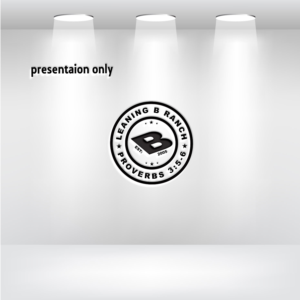Leaning B Ranch.  Perhaps perhaps one with the additional words "Established 2005" or "P356" or "Proverbs 3:5-6". | Logo Design by uitaki