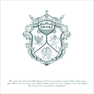 The only text on the logo would be the name DRAKE | Logo Design by Ankit Bhattarai
