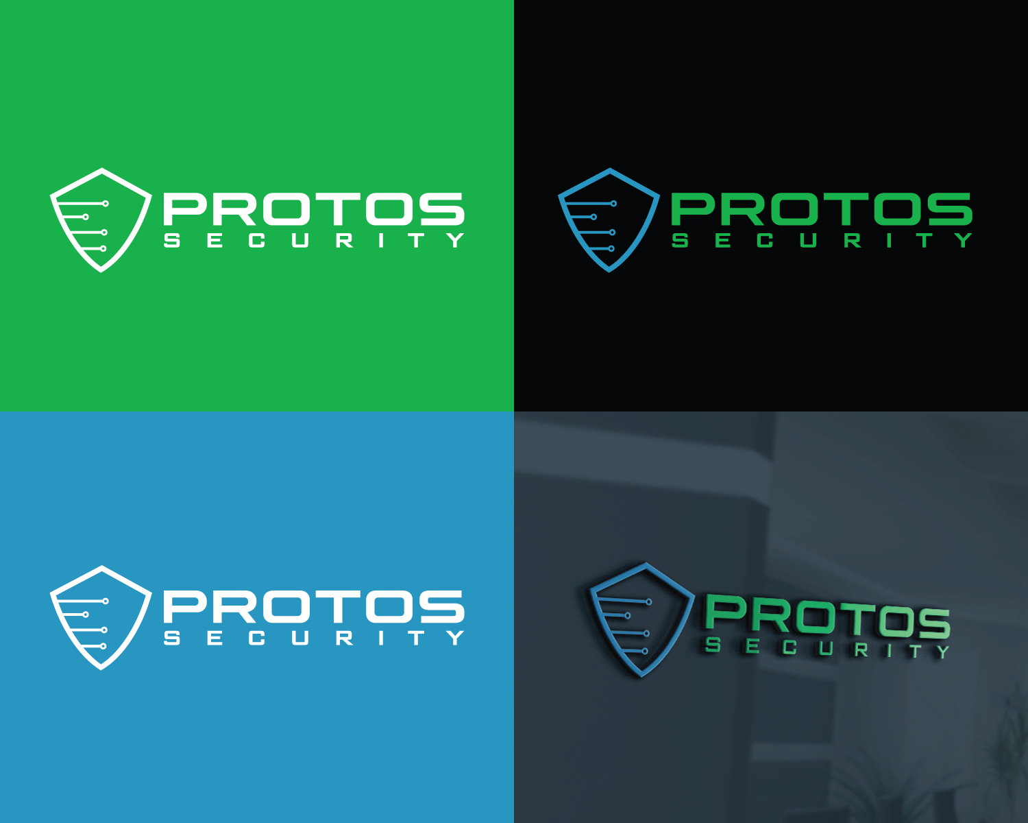 Logo Design by Atec for Protos Security | Design #25977823