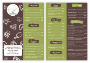 Menu Design by MAZY
