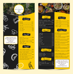 Menü-Design von MAZY für Country Atmosphere Cafe | Design: #25976854