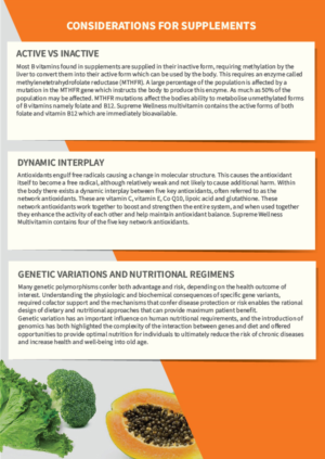 Supreme Wellness Healthcare Practitioner Multivitamin Detailing Brochure | Design de Flyer par rmak