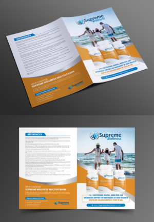 Supreme Wellness Healthcare Practitioner Multivitamin Detailing Brochure | Flyer Design by ecorokerz