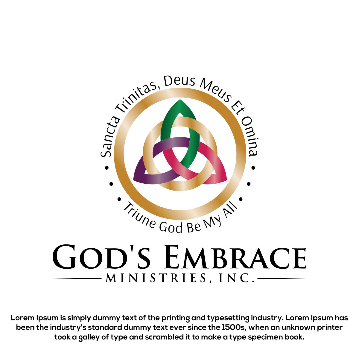 Logo Design by mr.yasmine for God's Embrace Ministries | Design #25980458