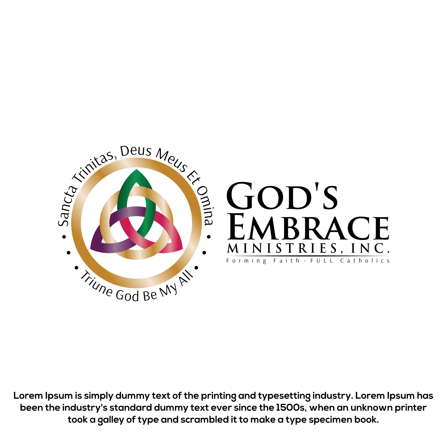 Diseño de Logo por mr.yasmine para God's Embrace Ministries | Diseño #26033017