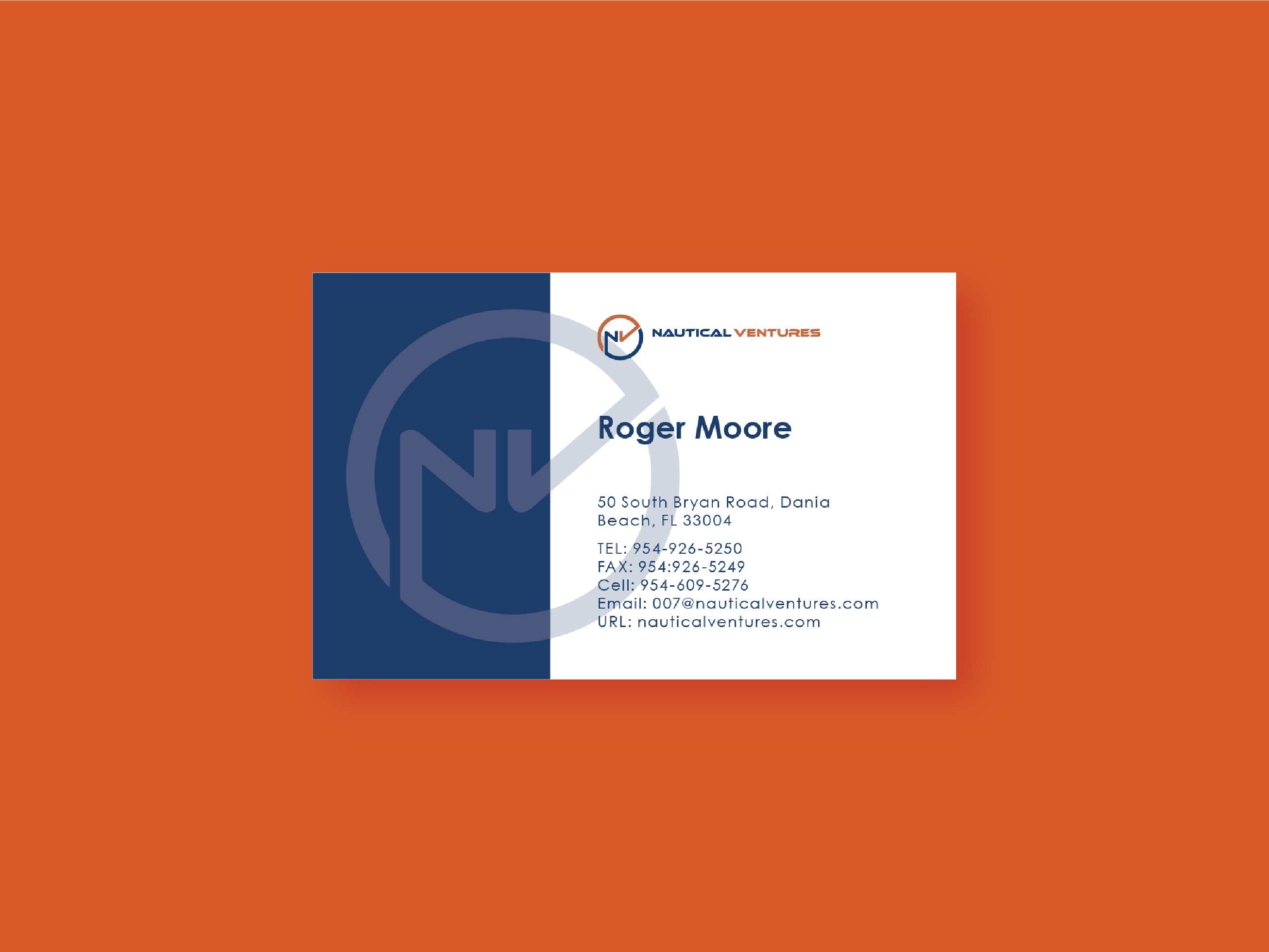 Business Card Design by aleeoe for Nautical Ventures | Design #26051817