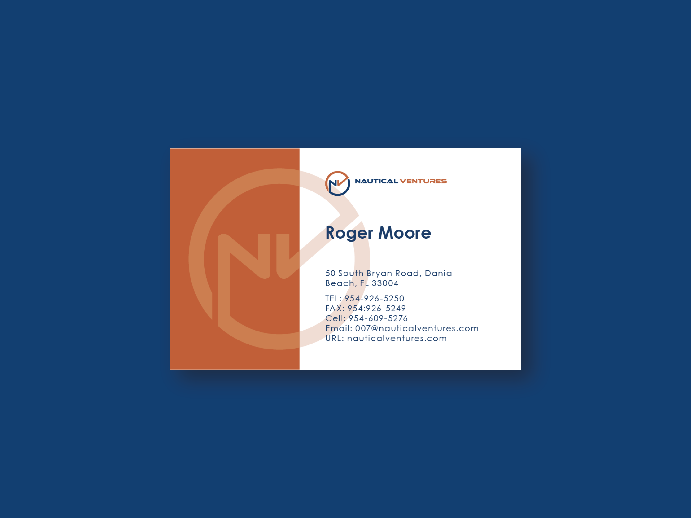Business Card Design by aleeoe for Nautical Ventures | Design #26051822
