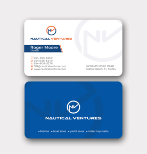 Business Card Design by MD SHORIF UDDIN for Nautical Ventures | Design: #25977117
