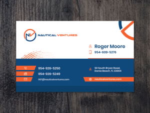 Visitenkarten-Design von Mikai!13 für Nautical Ventures | Design: #26051880