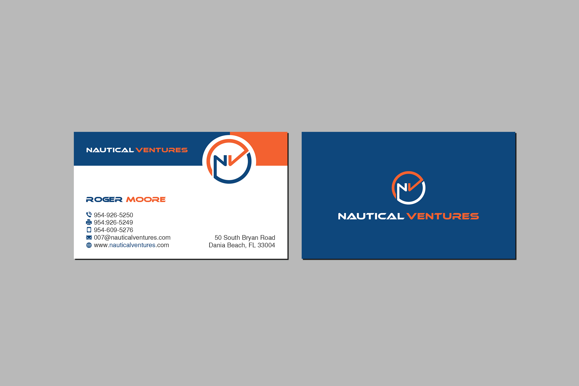 Visitenkarten-Design von Creations Box 2015 für Nautical Ventures | Design #26045979