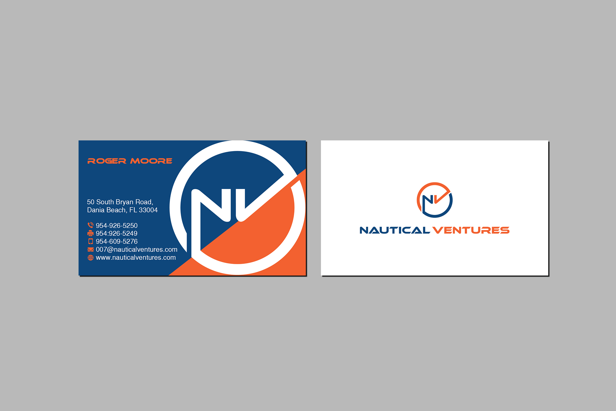 Design de Carte de Visite par Creations Box 2015 pour Nautical Ventures | Design #26045980