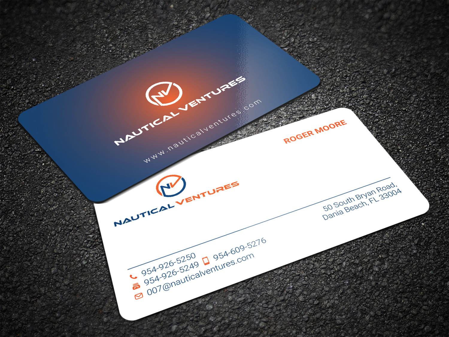 Business Card Design by LAXMI DESIGNHUB for Nautical Ventures | Design #25977381