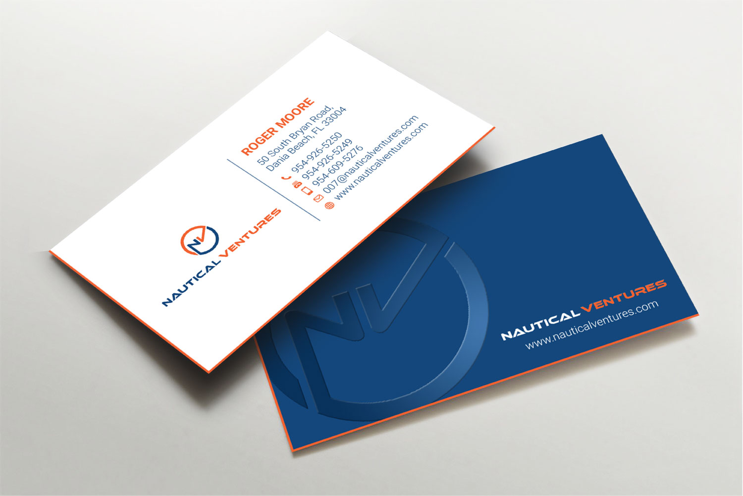 Business Card Design by LAXMI DESIGNHUB for Nautical Ventures | Design #25977641
