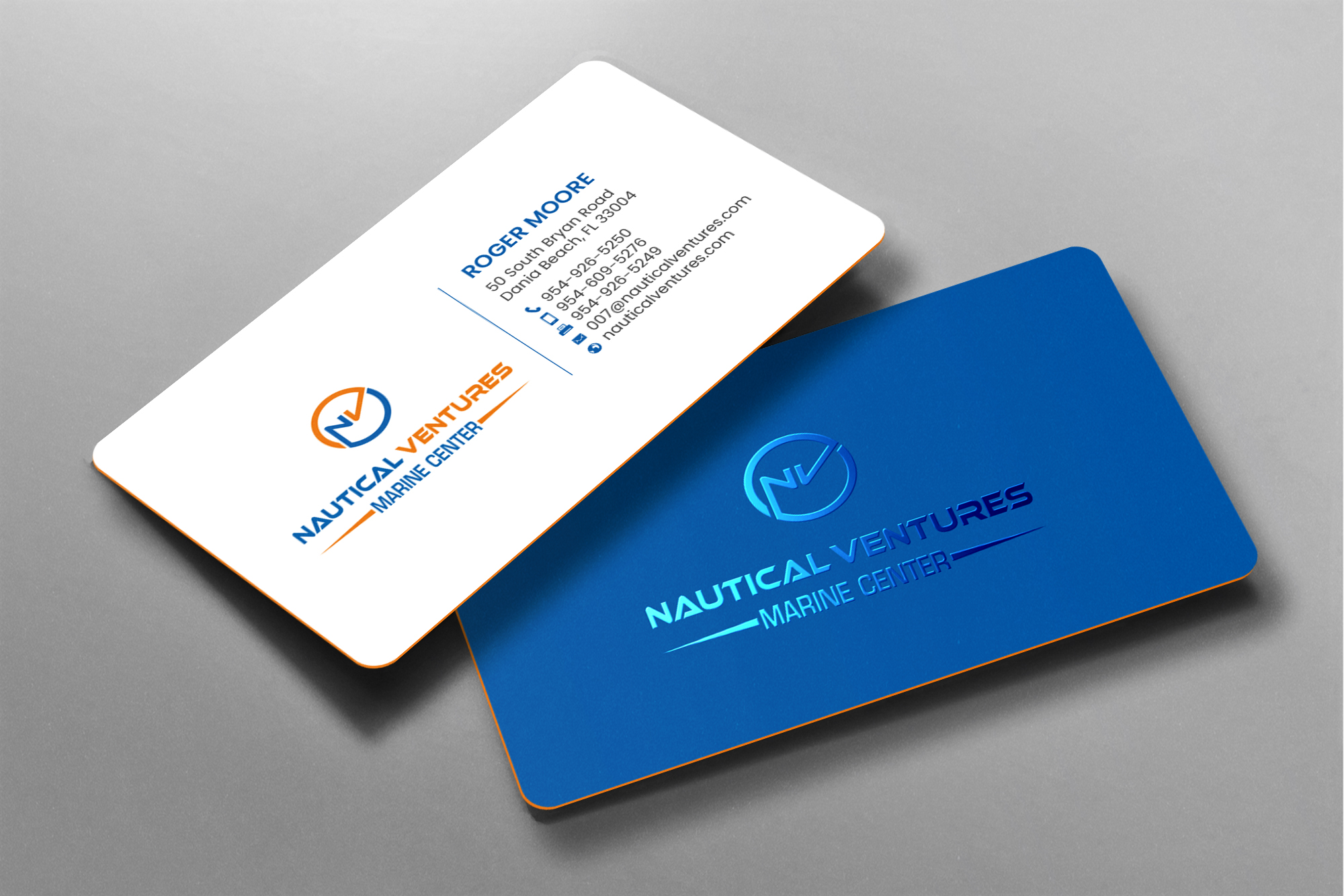 Business Card Design by chandrayaan.creative for Nautical Ventures | Design #25978634