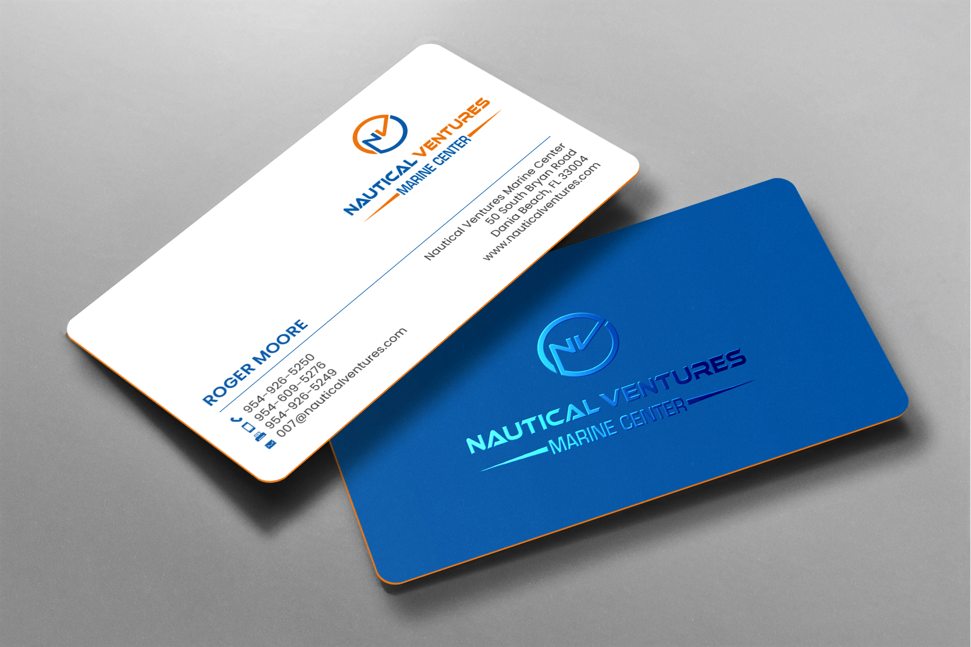 Business Card Design by chandrayaan.creative for Nautical Ventures | Design #25978635