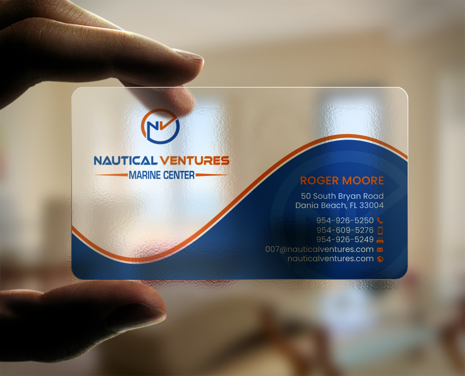 Business Card Design by chandrayaan.creative for Nautical Ventures | Design #25978639