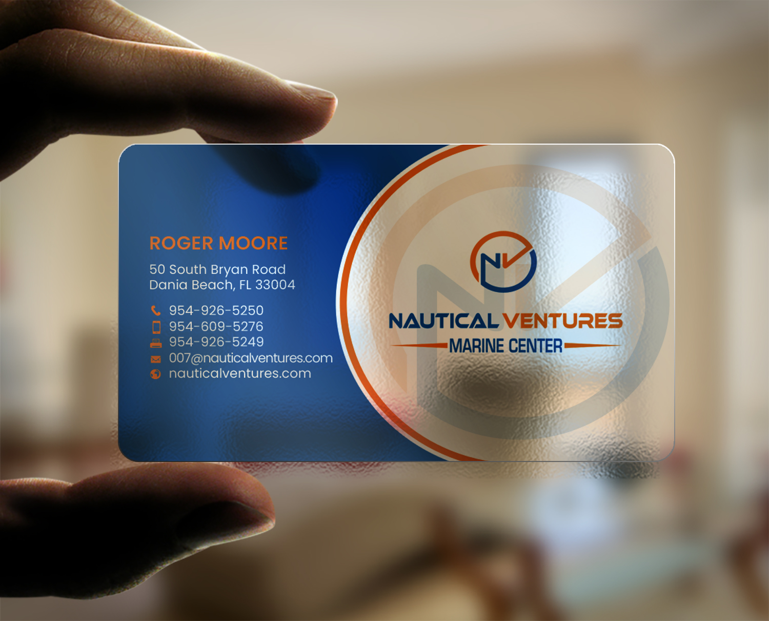 Diseño de Tarjeta de Presentación por chandrayaan.creative para Nautical Ventures | Diseño #25978643