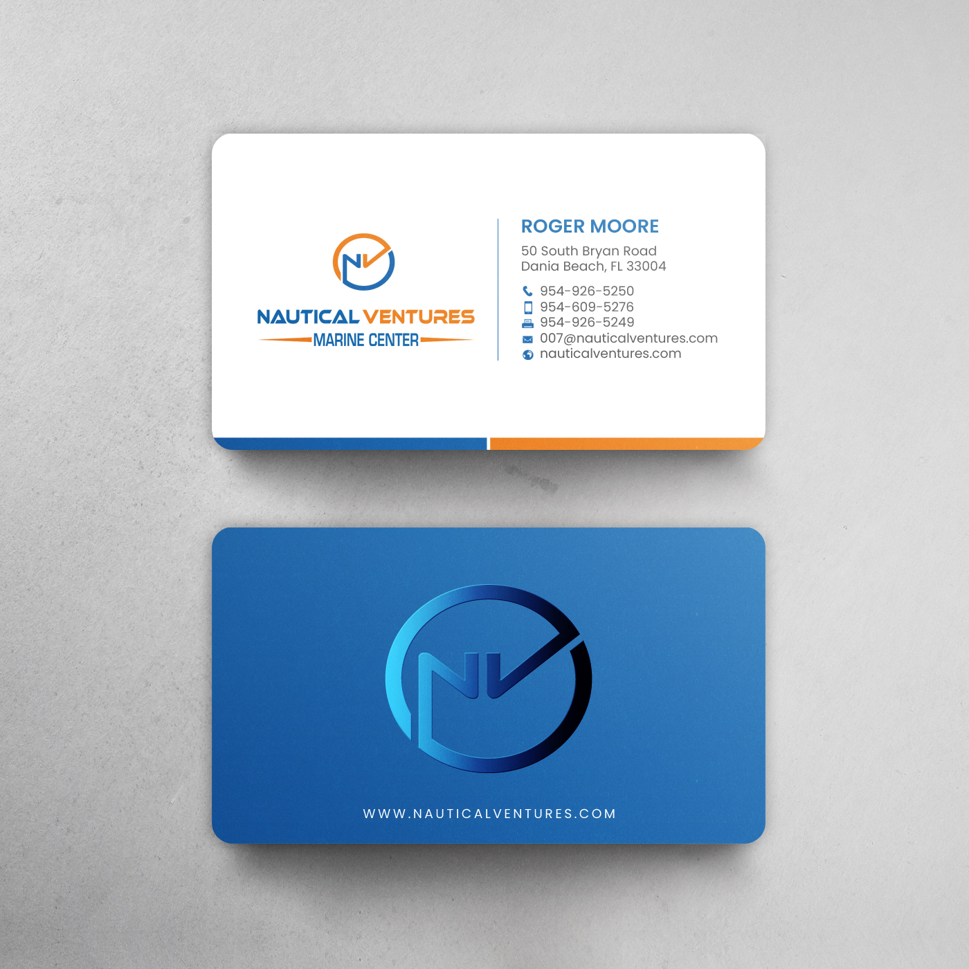 Diseño de Tarjeta de Presentación por chandrayaan.creative para Nautical Ventures | Diseño #25978648