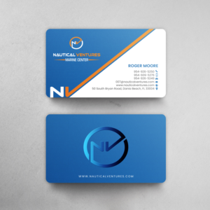 Business Card Design by chandrayaan.creative for Nautical Ventures | Design: #25978651