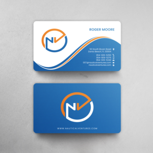 Business Card Design by chandrayaan.creative for Nautical Ventures | Design: #25978653